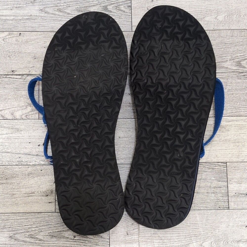 Teva Women's Slip-On Strappy Sandals Geometric Black/Blue US 7 EU 38 MPN 6840 - Picture 6 of 7